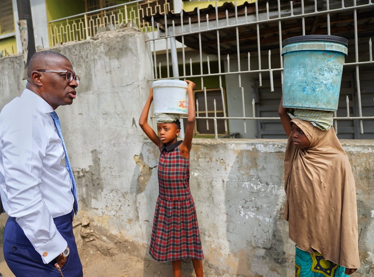 SANWO-OLU GIVES HOPE, OFFERS LIFELINE FOR TWO OUT-OF-SCHOOL GIRLS